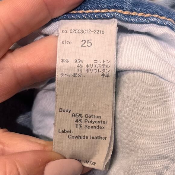 Moussy Vintage Mid Rise Distressed Ankle Straight Jeans Sz 25 - Picture 5 of 10